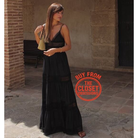 RARE!!! MANGO BLOGGER FAVE!!! A-Line Maxi Dress NWT - Picture 13 of 16